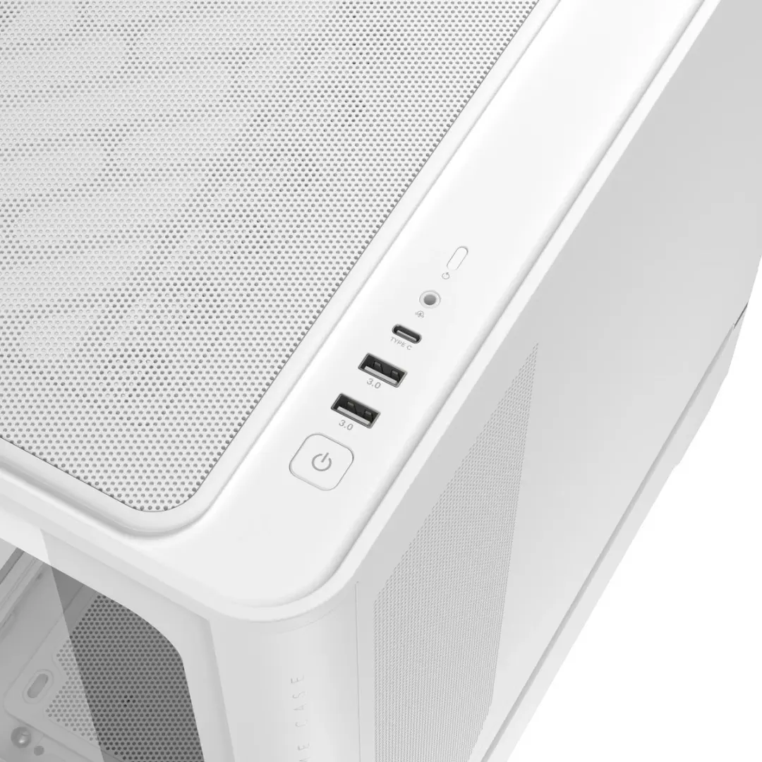 ASUS Prime AP304 TG ARGB PC Behuizing - Wit