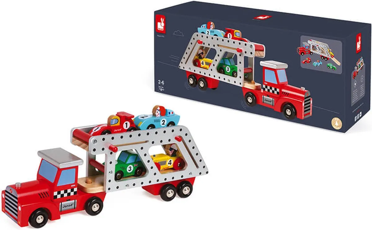 Janod Story Autotransporter Vrachtwagen 8572