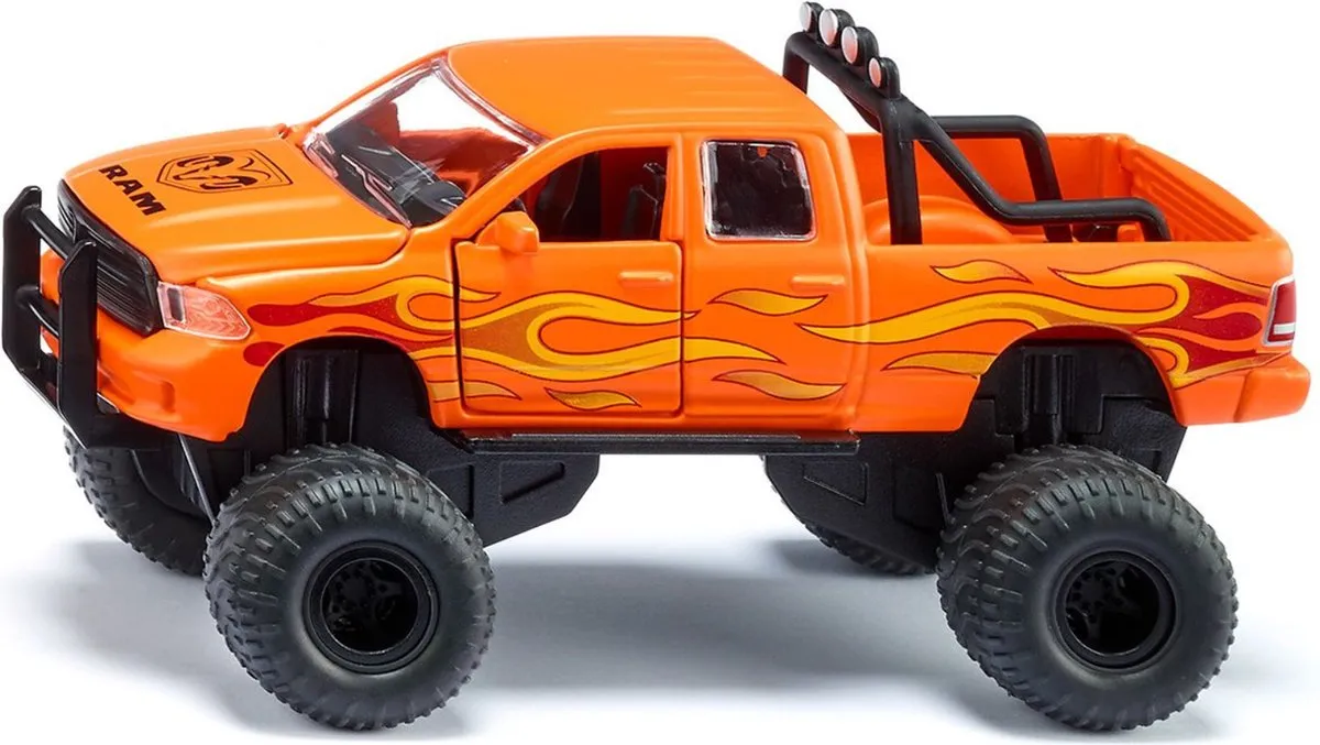SIKU 2358 Dodge RAM 1500 Speelgoedauto 1:50 - Metaal/Zwart Oranje - afbeelding 6 van 6