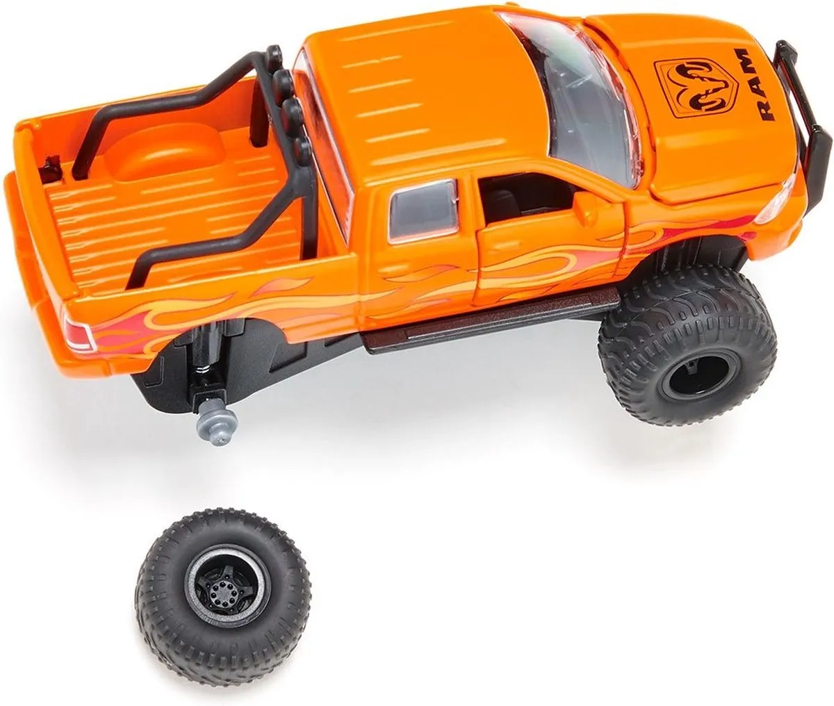 SIKU 2358 Dodge RAM 1500 Speelgoedauto 1:50 - Metaal/Zwart Oranje