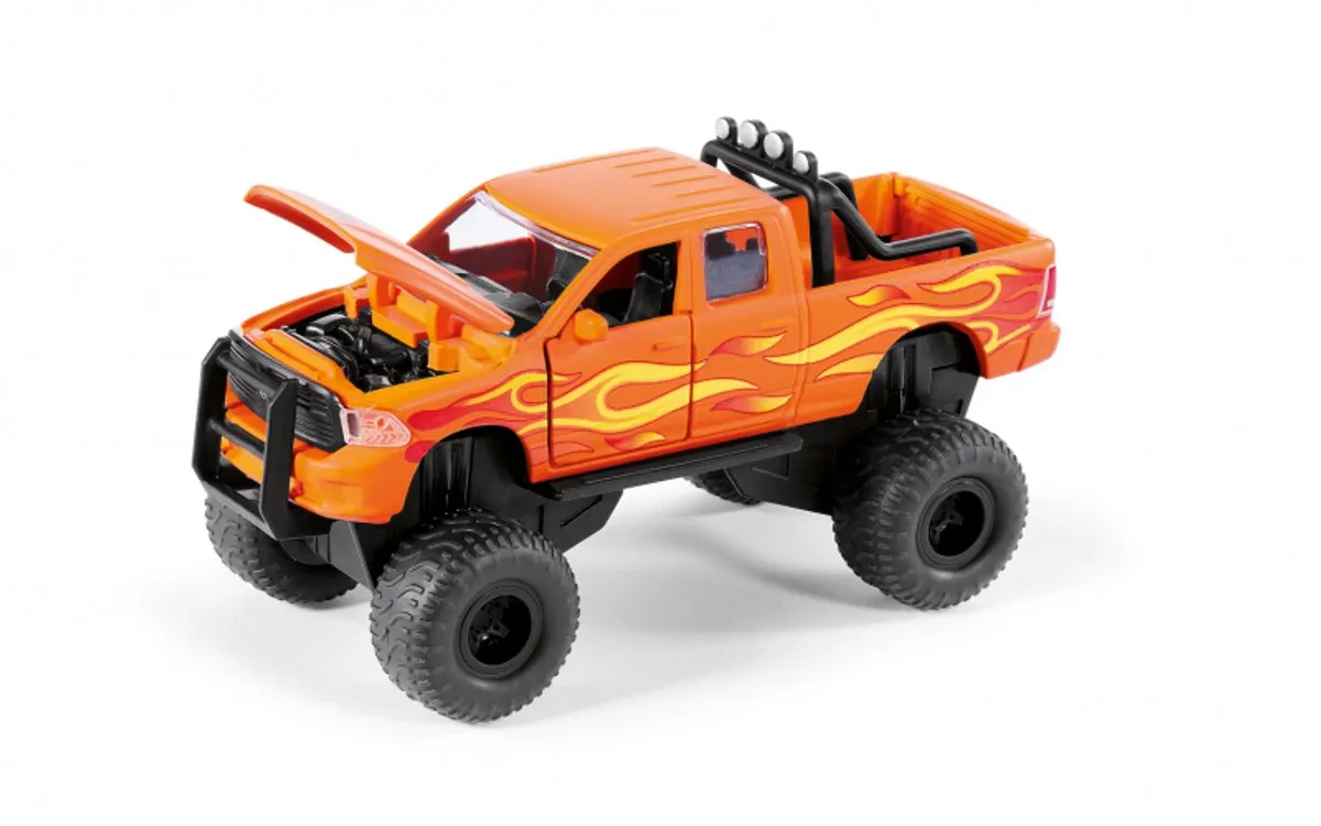 SIKU 2358 Dodge RAM 1500 Speelgoedauto 1:50 - Metaal/Zwart Oranje