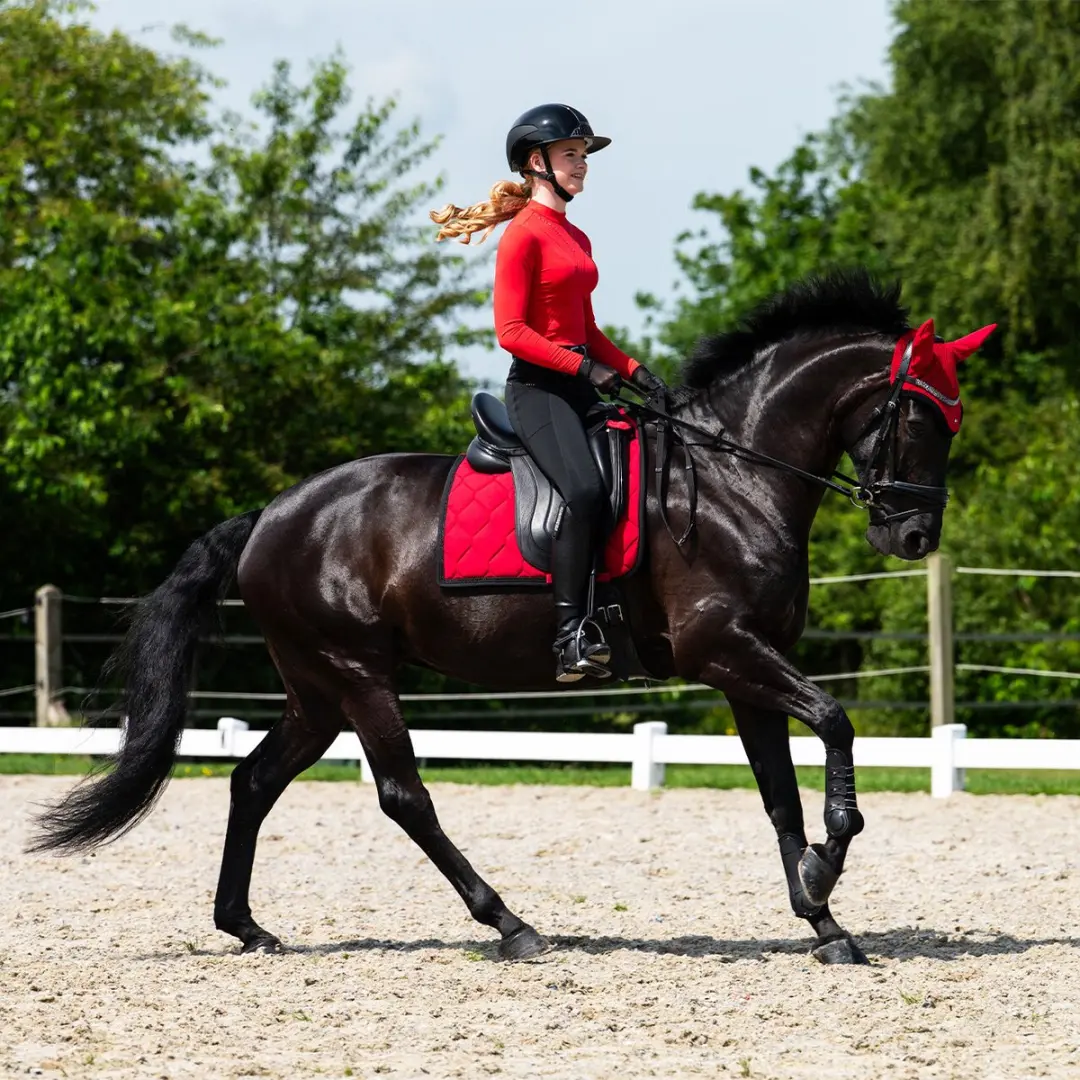 QHP Oakleigh Sportshirt Lange Mouwen - Rood - afbeelding 5 van 6