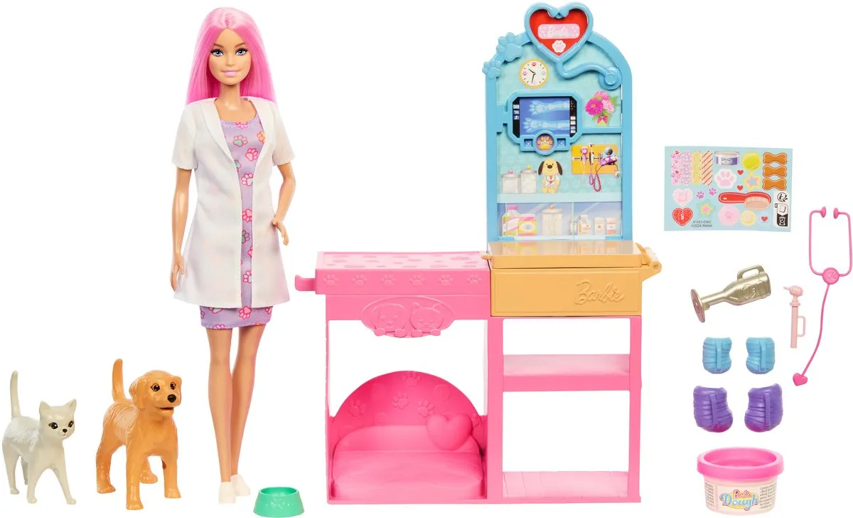 Barbie Careers Snelgips Dierenkliniek JFX93 - Multicolor - afbeelding 6 van 6