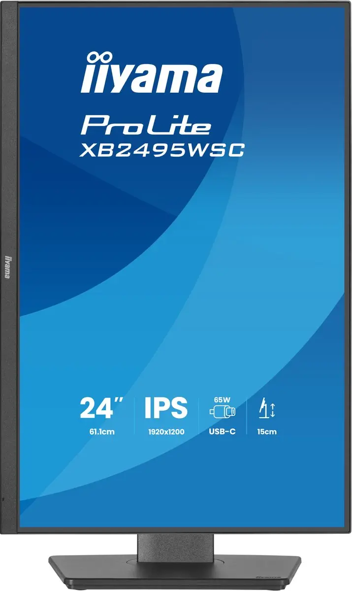 iiyama ProLite XB2495WSC-B1 Monitor 24" WUXGA IPS - USB-C 65W