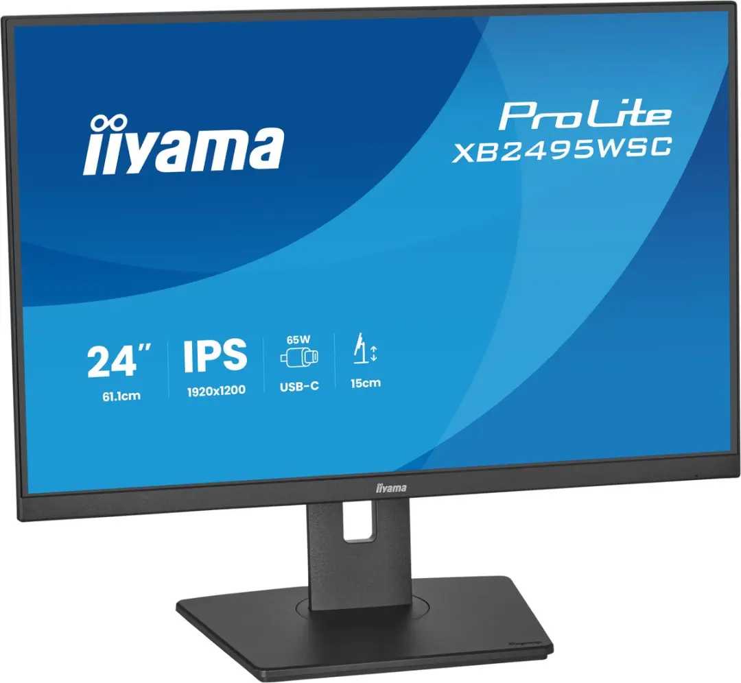 iiyama ProLite XB2495WSC-B1 Monitor 24" WUXGA IPS - USB-C 65W