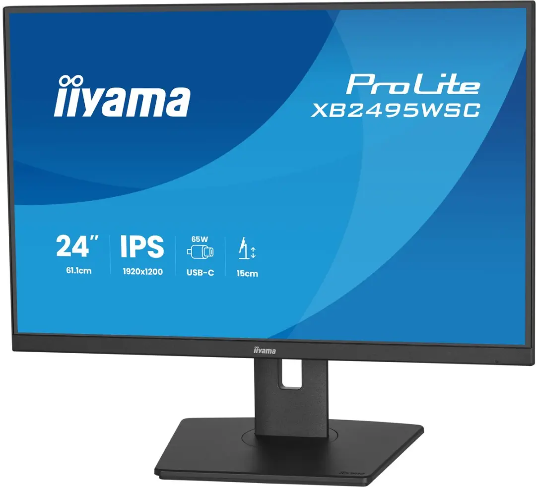 iiyama ProLite XB2495WSC-B1 Monitor 24" WUXGA IPS - USB-C 65W