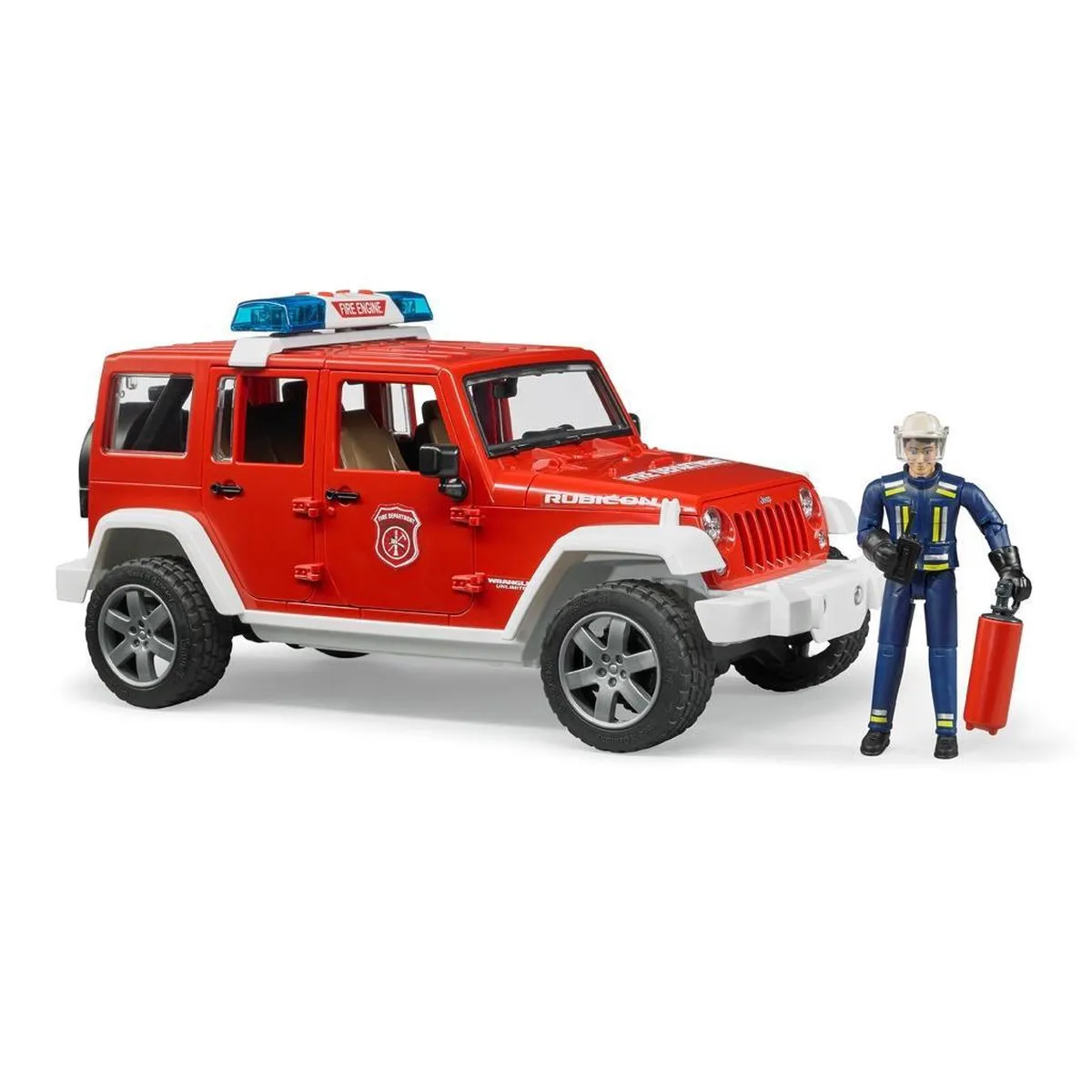Bruder 2528 Jeep Wrangler Brandweer - Bruin