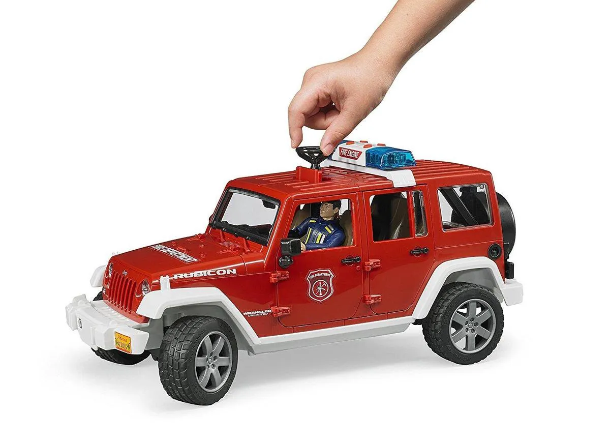 Bruder 2528 Jeep Wrangler Brandweer - Bruin