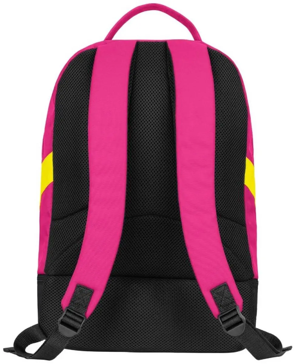 JAKO Iconic Rugzak - Roze/Zwart/Fluogeel