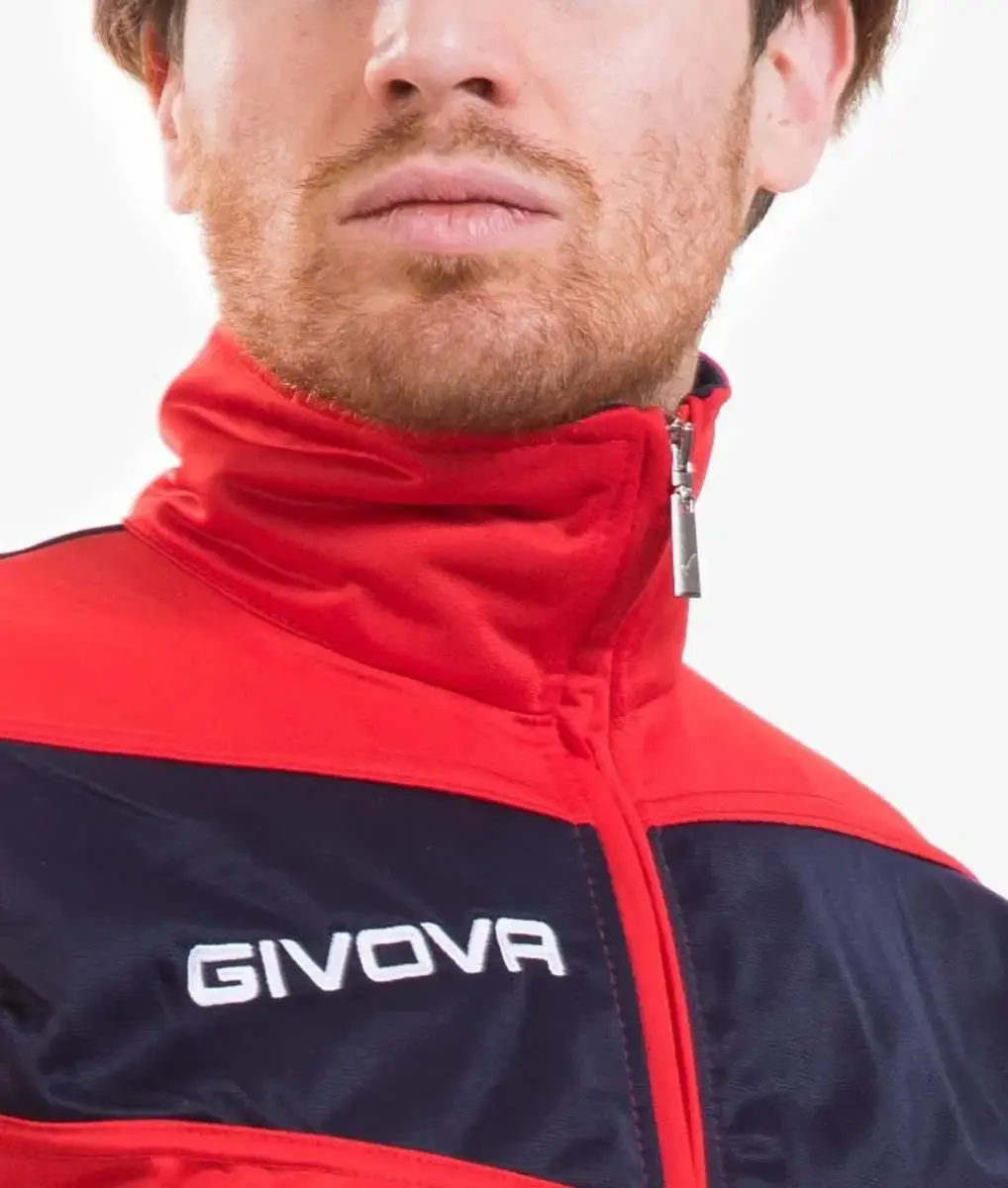 Givova Visa Trainingspak - Rood/Blauw - 8-10 jaar