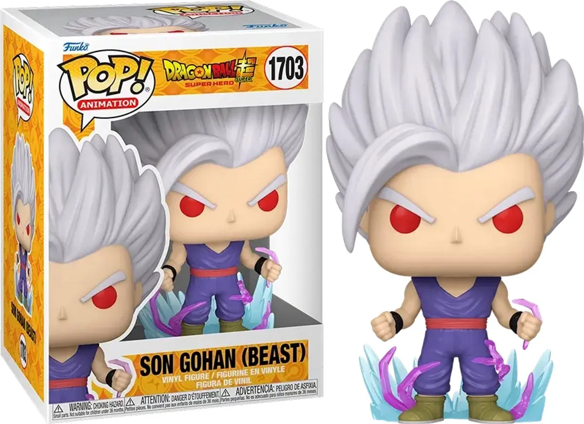 Funko Pop Animation Dragon Ball Super Hero Son Gohan Beast #1703 - afbeelding 6 van 6