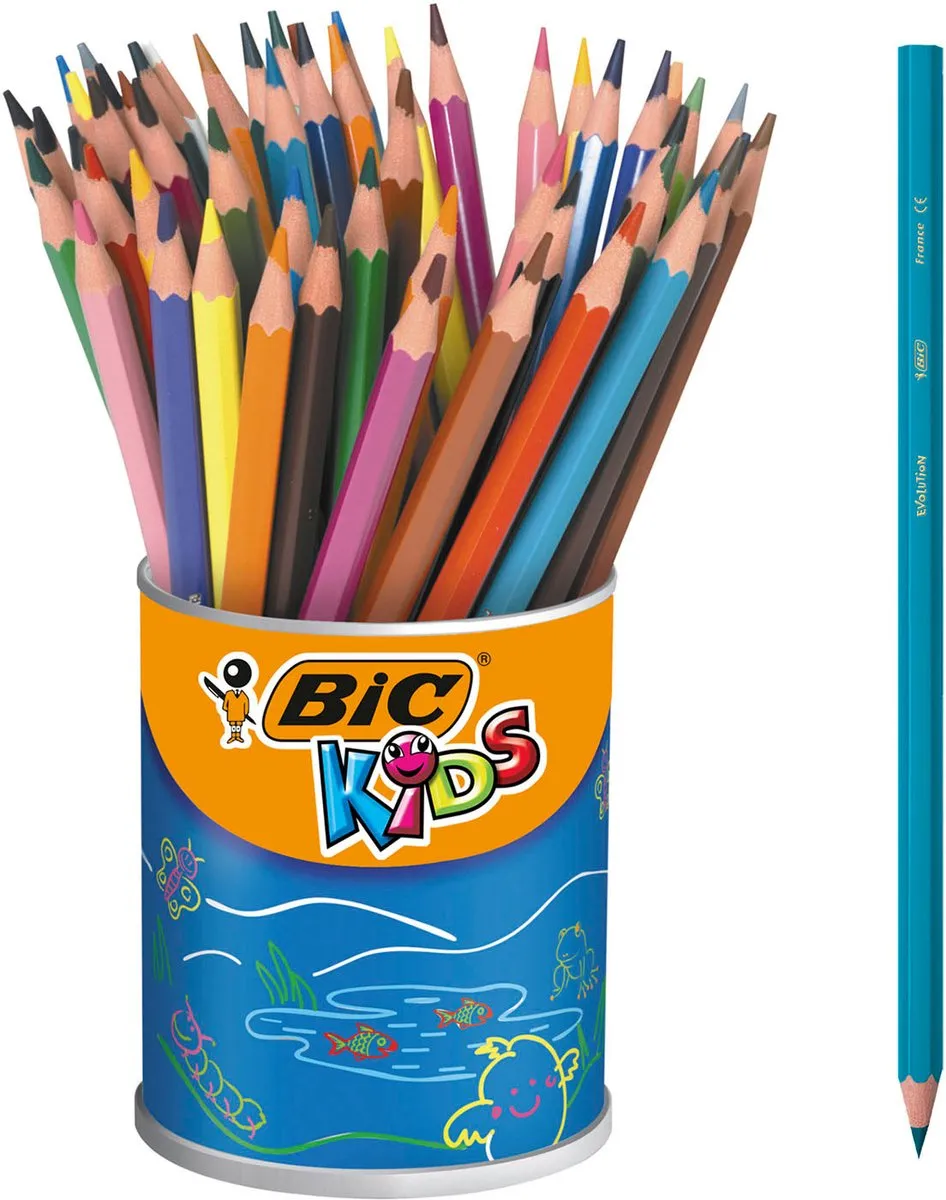 Bic Kids ECOlution Kleurpotloden 60 Stuks - Multicolor