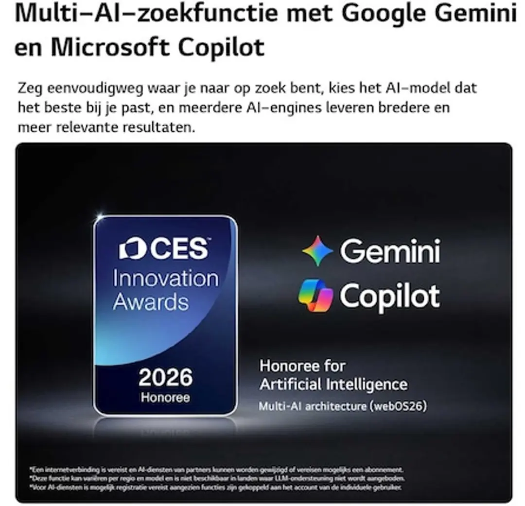 LG QNED evo AI MiniLED 55QNED93B6A 55" 4K Smart TV - Zwart - afbeelding 5 van 6