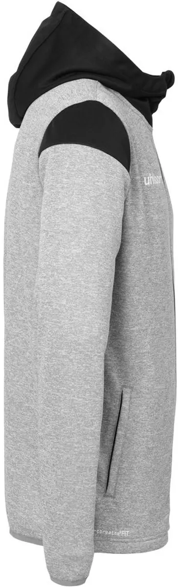 Uhlsport Squad 27 Jas Heren - 4XL - Donkergrijs/Zwart