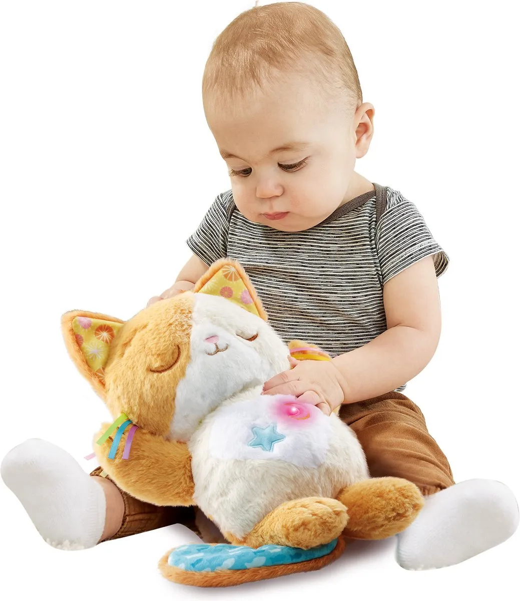 VTech Slaap Zacht Knuffelkat - Multicolor