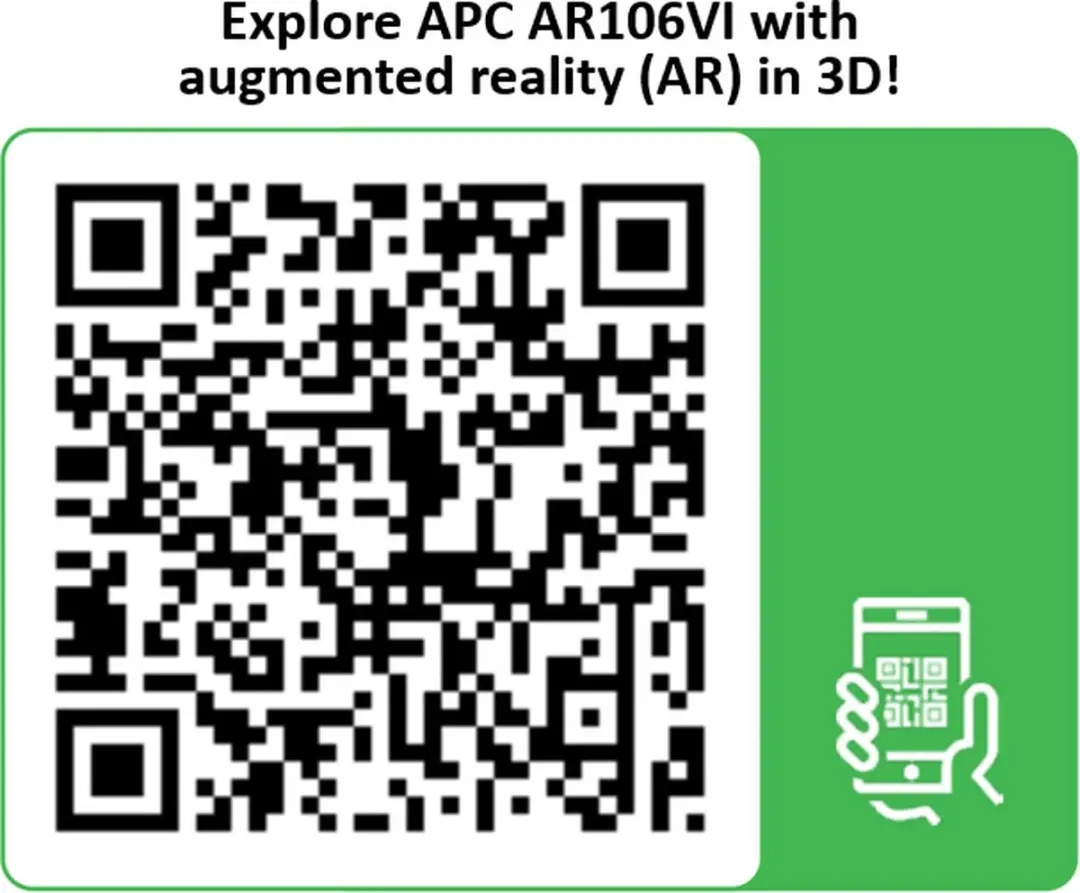 APC AR106VI Wandrek - 10U - Zwart