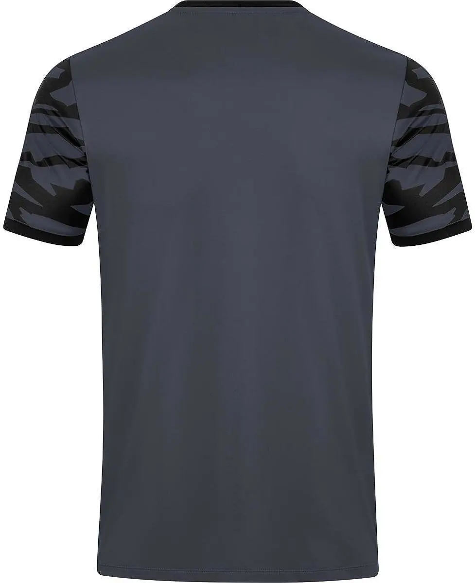 Jako Animal Shirt Korte Mouw Kinderen 128 - Antraciet