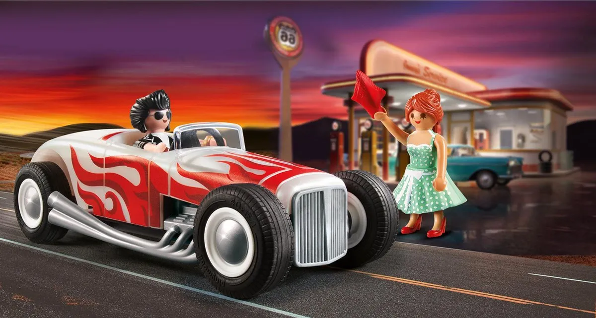 Playmobil Starterpack Hot Rod 71078 - Multicolor