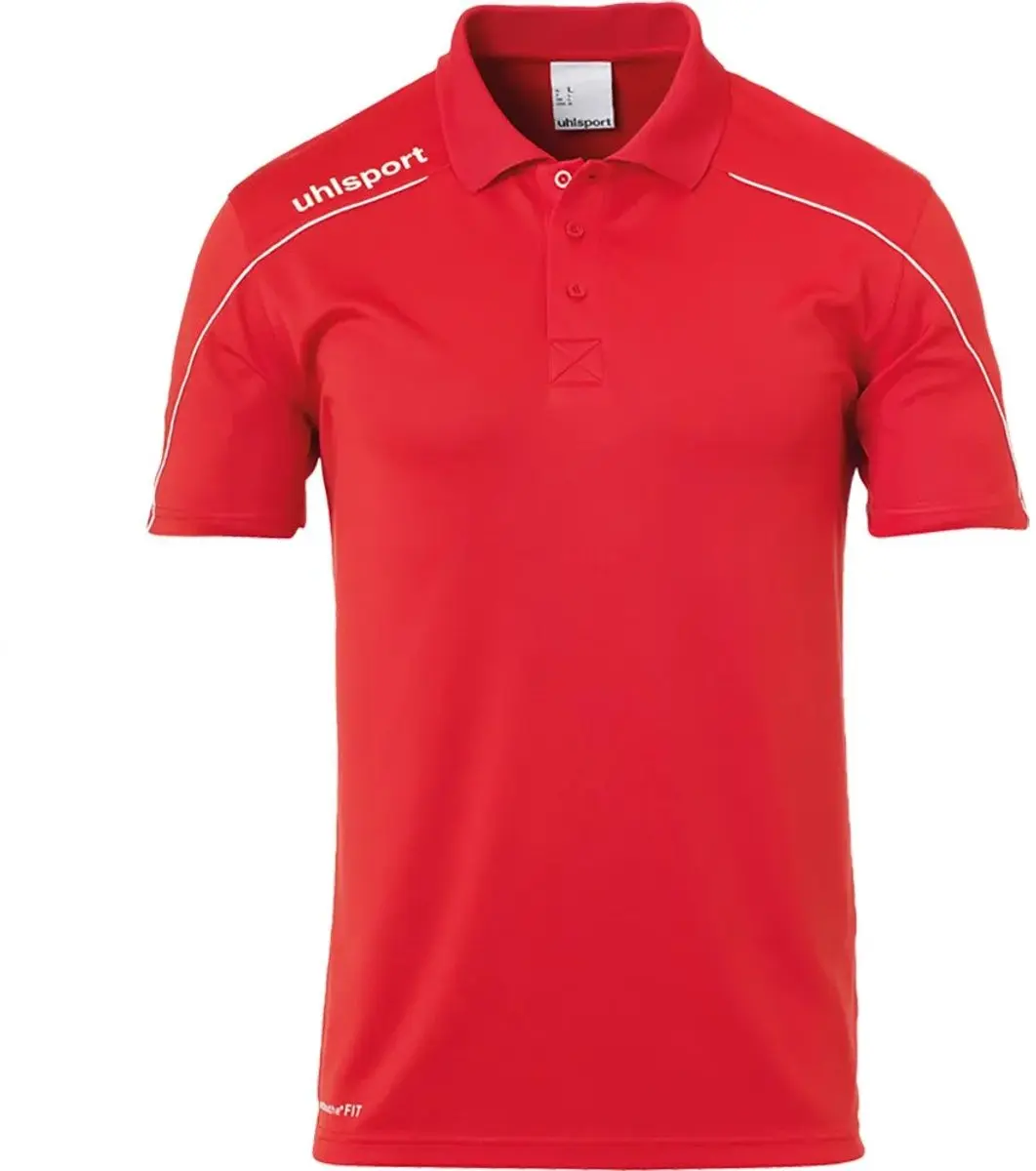 Uhlsport Stream 22 Polo Heren - Rood/Wit 2XL - afbeelding 6 van 6