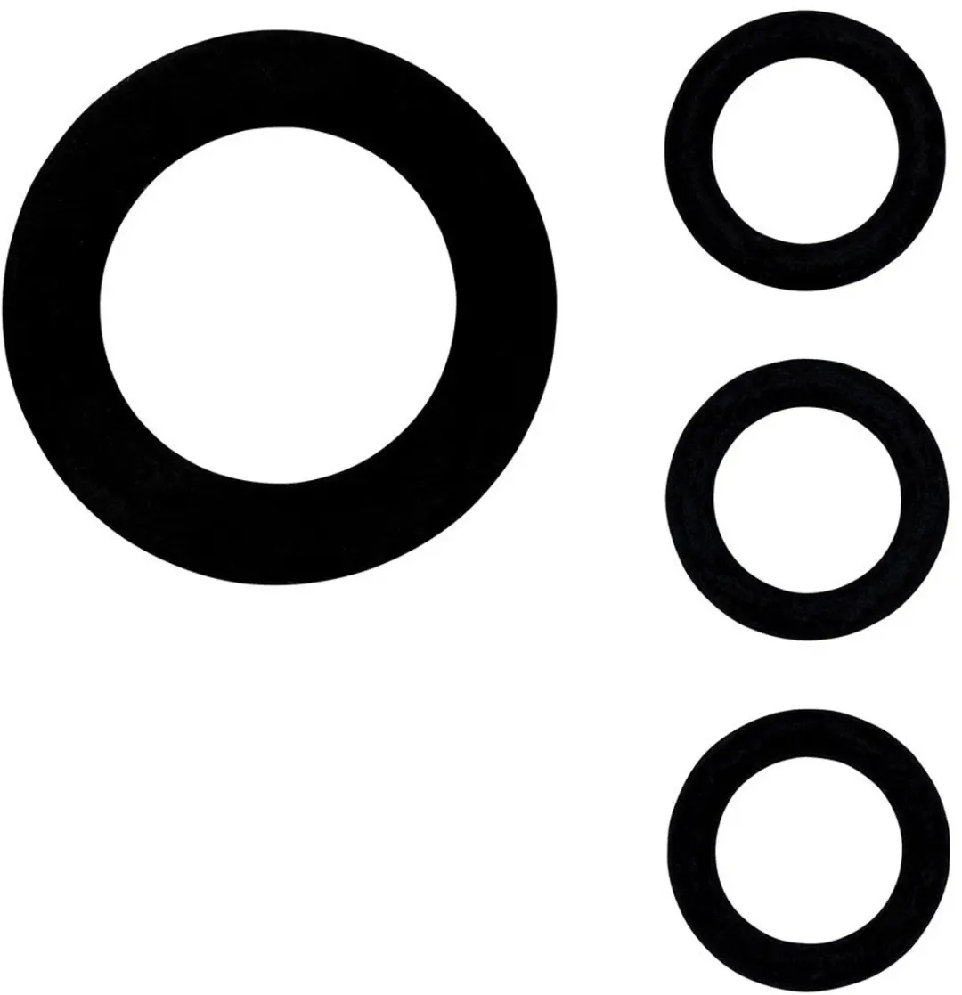 Gardena Ringenset Rubber 1" - 4-delig - afbeelding 4 van 4