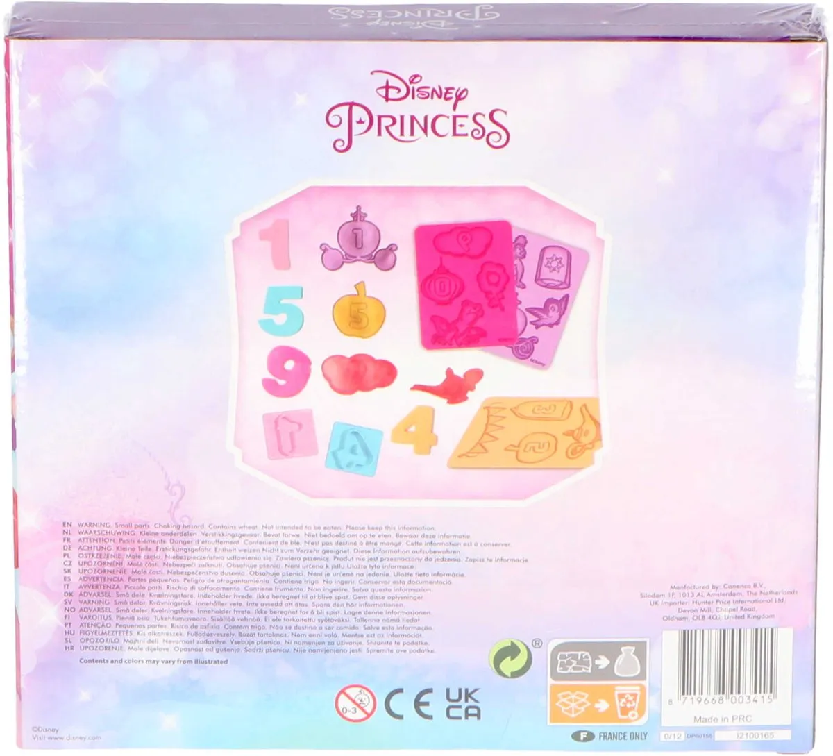 Disney Princess Okidoki Dough Cijfers Klei Set - 6 Stuks