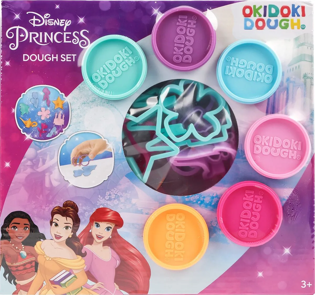 Disney Princess Okidoki Dough Cijfers Klei Set - 6 Stuks