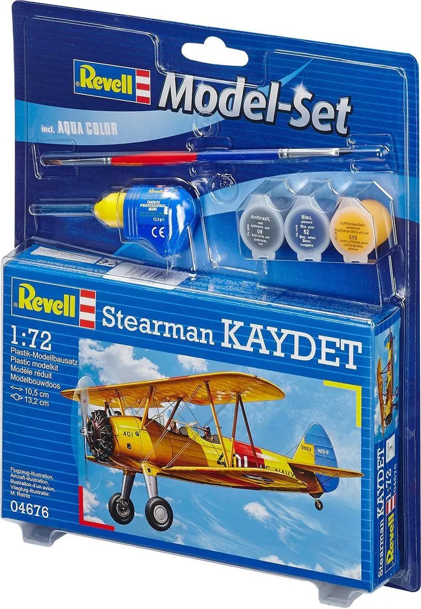 Revell 64676 Stearman Kaydet Modelbouwpakket - 1:72 - Multi
