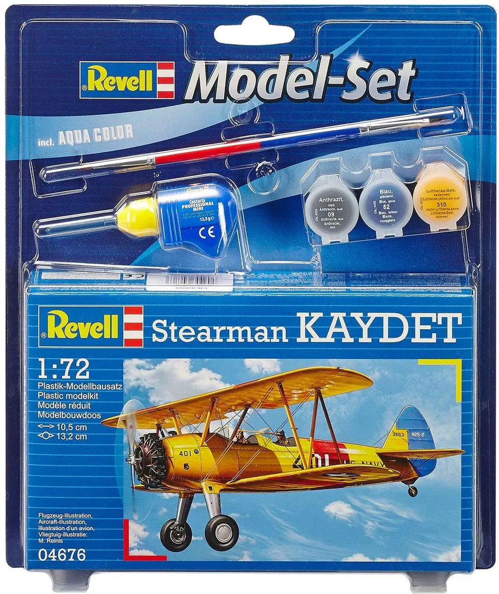 Revell 64676 Stearman Kaydet Modelbouwpakket - 1:72 - Multi