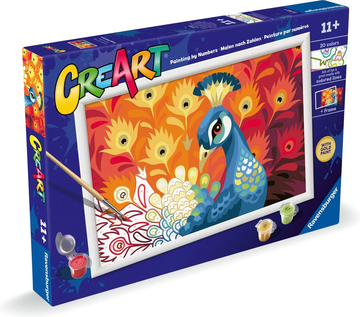 Ravensburger CreArt Proud Peacock Schilderen op Nummer