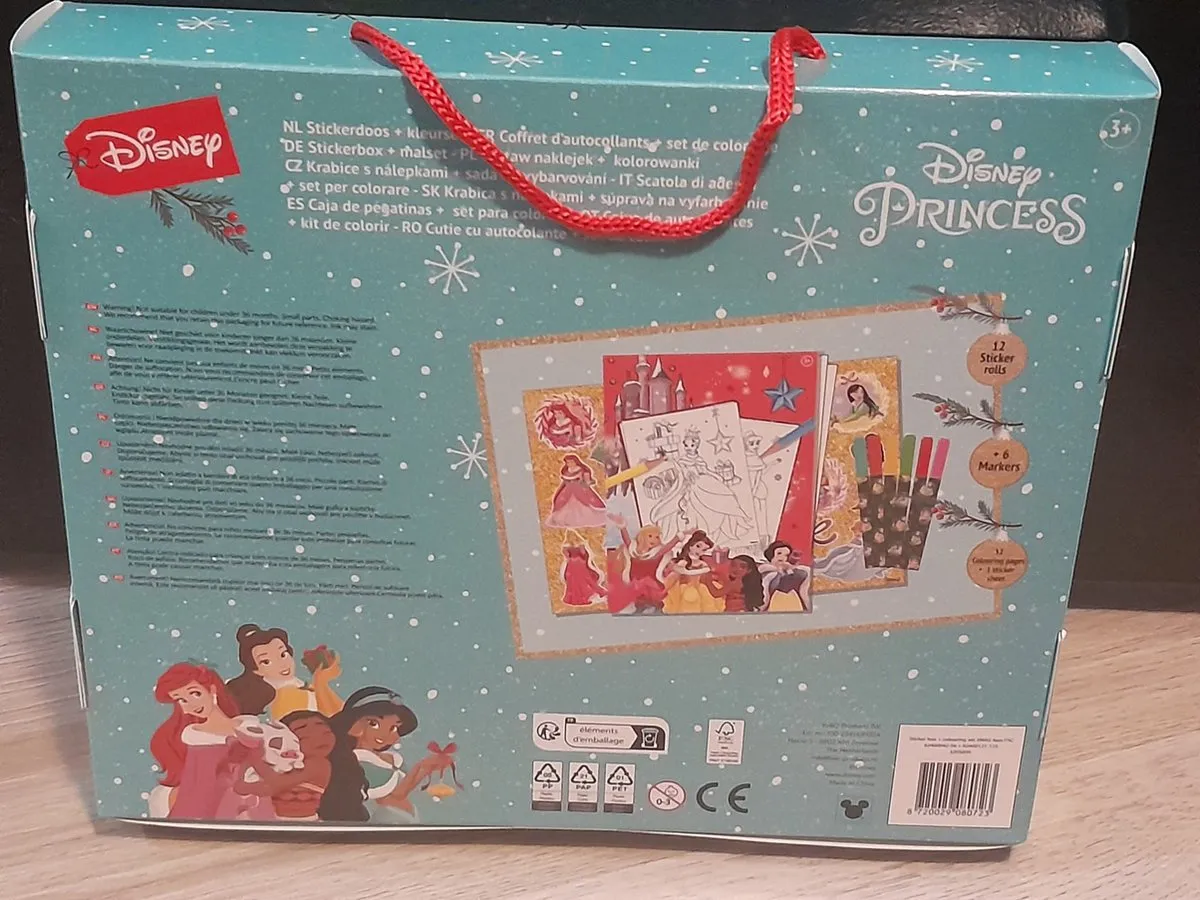 Disney Princess Kerst Kleurboek - Multicolor