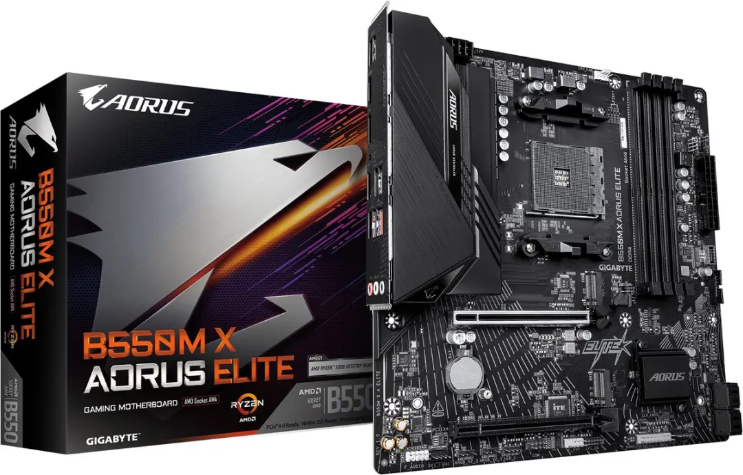 Gigabyte B550M X Aorus Elite Moederbord