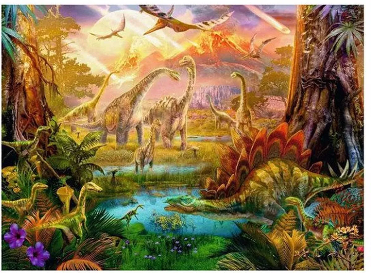 Ravensburger Dinosaurus Legpuzzel 500 Stuks - Multicolor