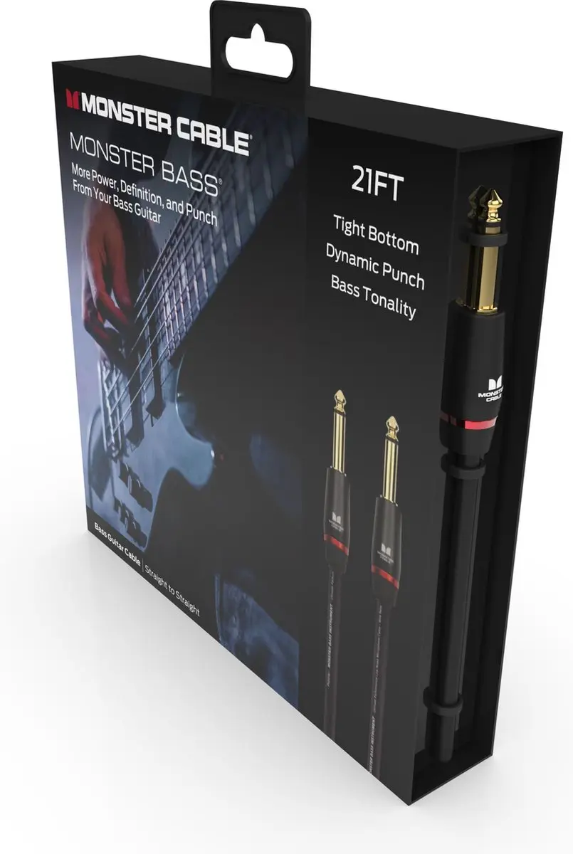 Monster Cable Bass Basgitaarkabel 6.4m - Zwart - afbeelding 5 van 6