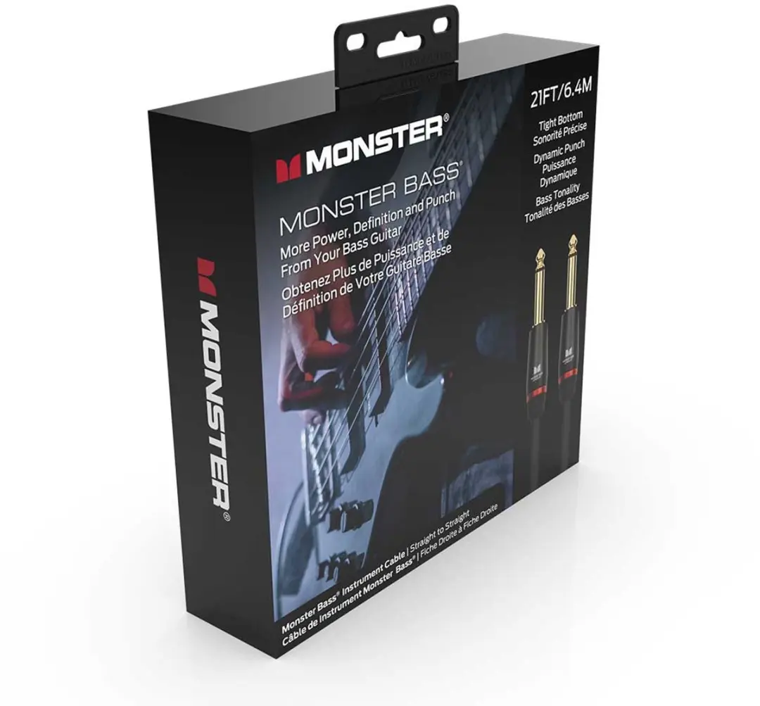 Monster Cable Bass Basgitaarkabel 6.4m - Zwart - afbeelding 4 van 6