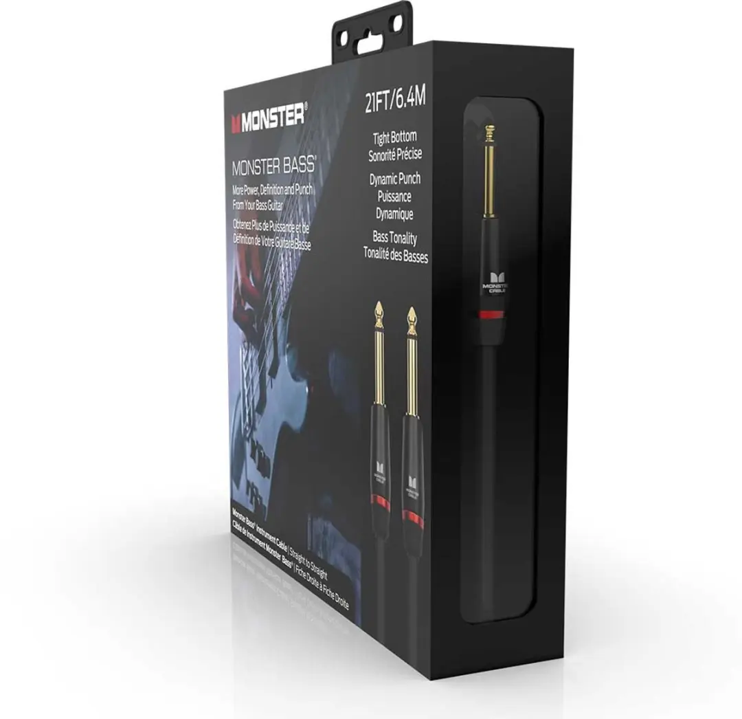 Monster Cable Bass Basgitaarkabel 6.4m - Zwart - afbeelding 2 van 6