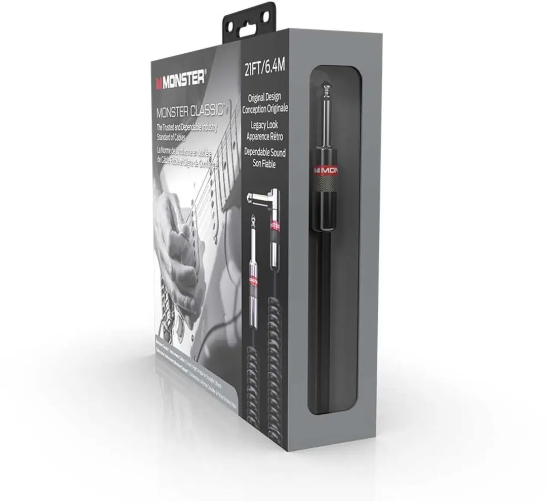 Monster Cable Classic Coiled Gitaarkabel 6.4m - Zwart - afbeelding 6 van 6