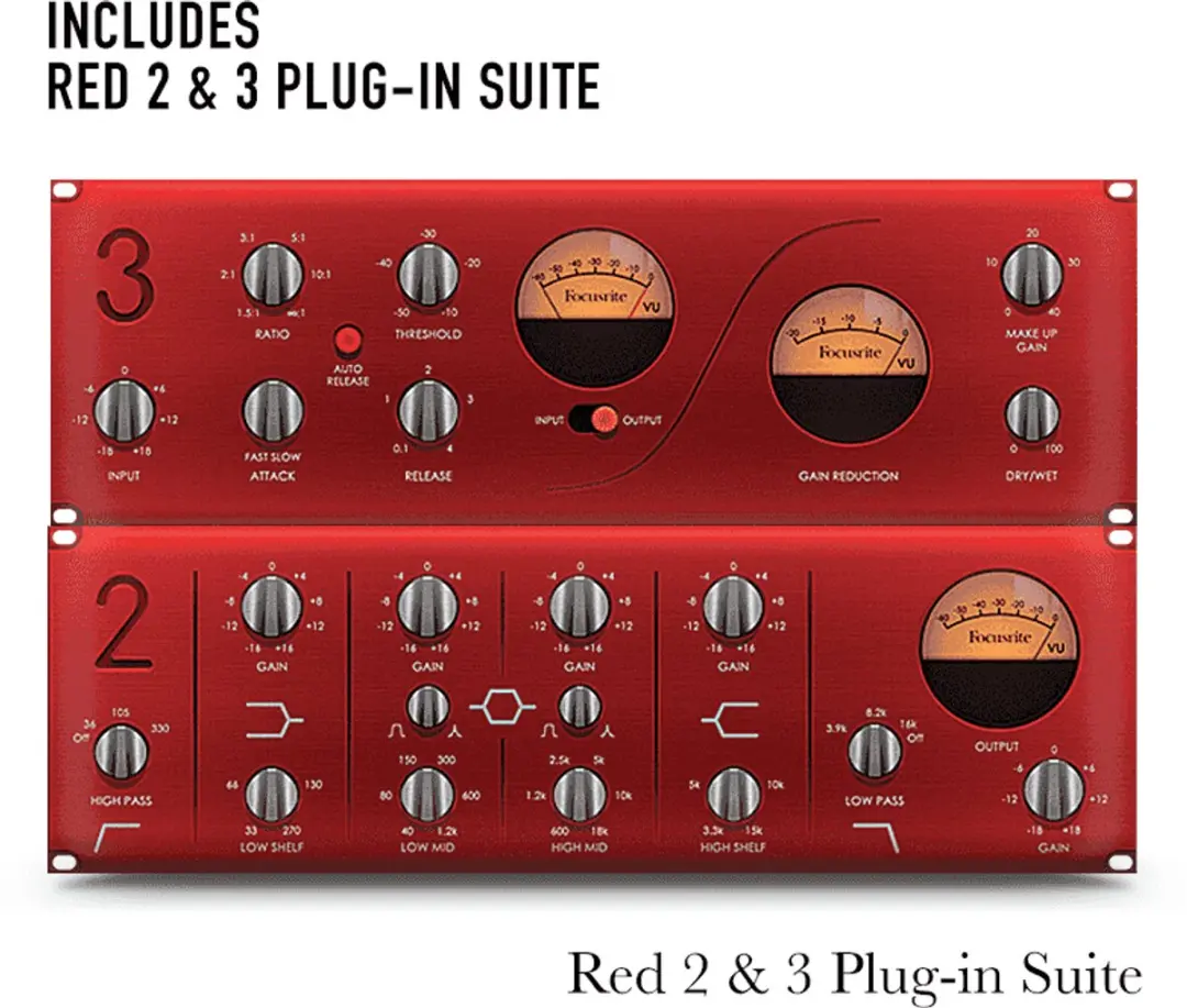 Focusrite Clarett+ 8Pre Audio Interface - Rood - afbeelding 5 van 6