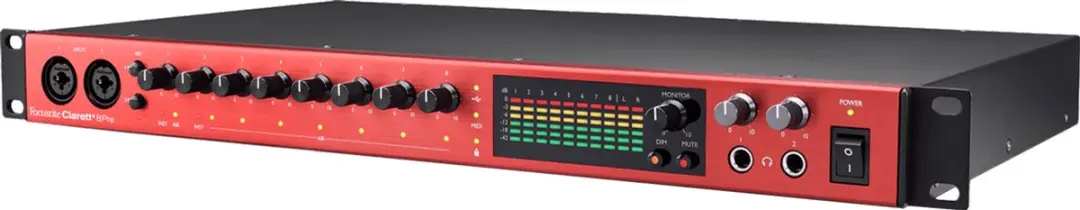 Focusrite Clarett+ 8Pre Audio Interface - Rood - afbeelding 3 van 6
