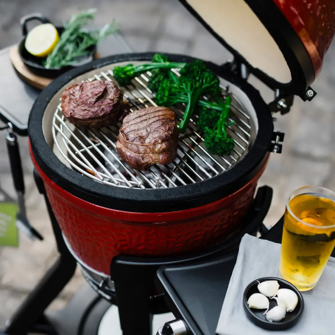 Kamado Joe Joe Junior Keramische BBQ 33cm - Rood