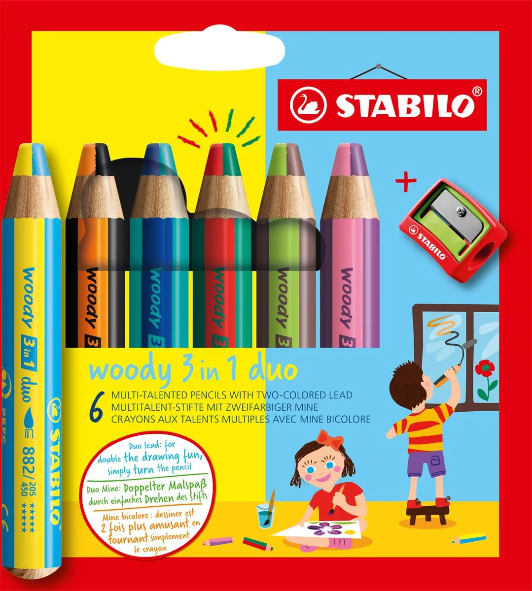 STABILO Woody 3 in 1 Duo Kleurpotloden
