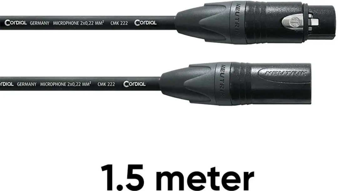 Cordial CPM FM Select Microfoonkabel XLR F-M 1.5m