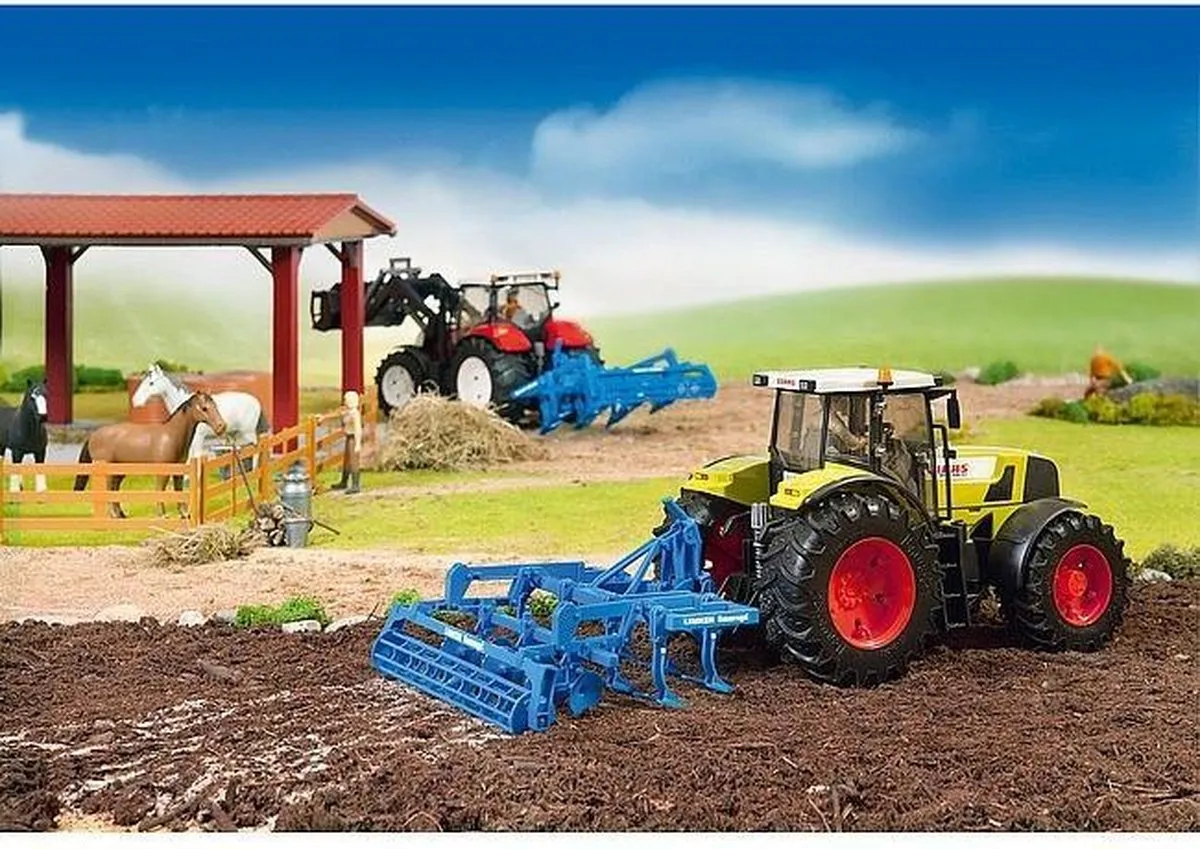 Bruder 2329 Lemken Combinatieploeg - Blauw