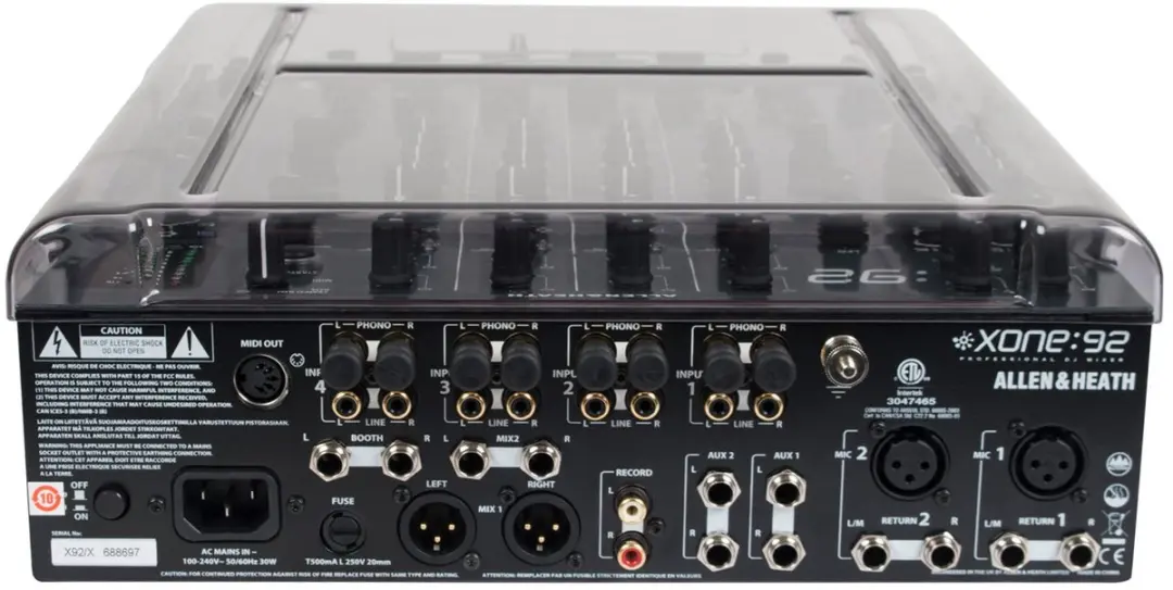 Decksaver 12 Mixer Cover - Transparant - afbeelding 6 van 6