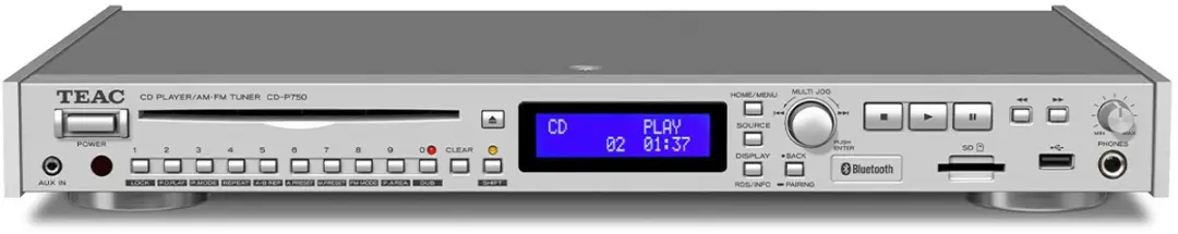 TEAC CD-P750DAB CD Player/DAB Silver EU/UK