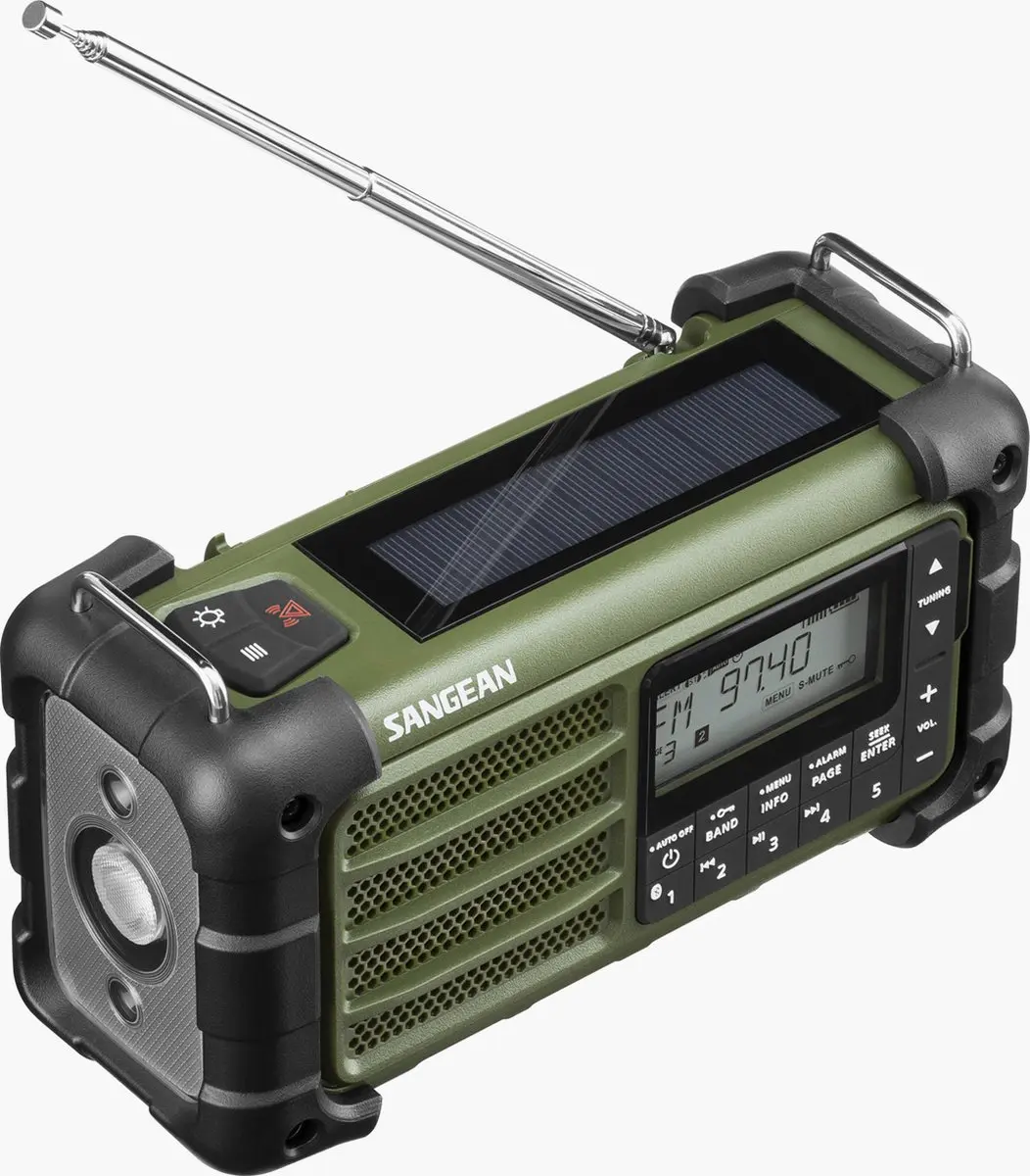 Sangean MMR-99 Noodradio - 1.5W - Forest Green - afbeelding 4 van 6
