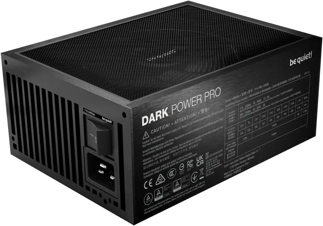 be quiet! Dark Power Pro 14 BP022EU 1300W ATX Voeding - Zwart