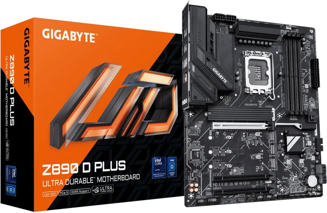 GIGABYTE Z890 D PLUS moederbord Intel Z890 LGA 1851 (Socket V1) ATX