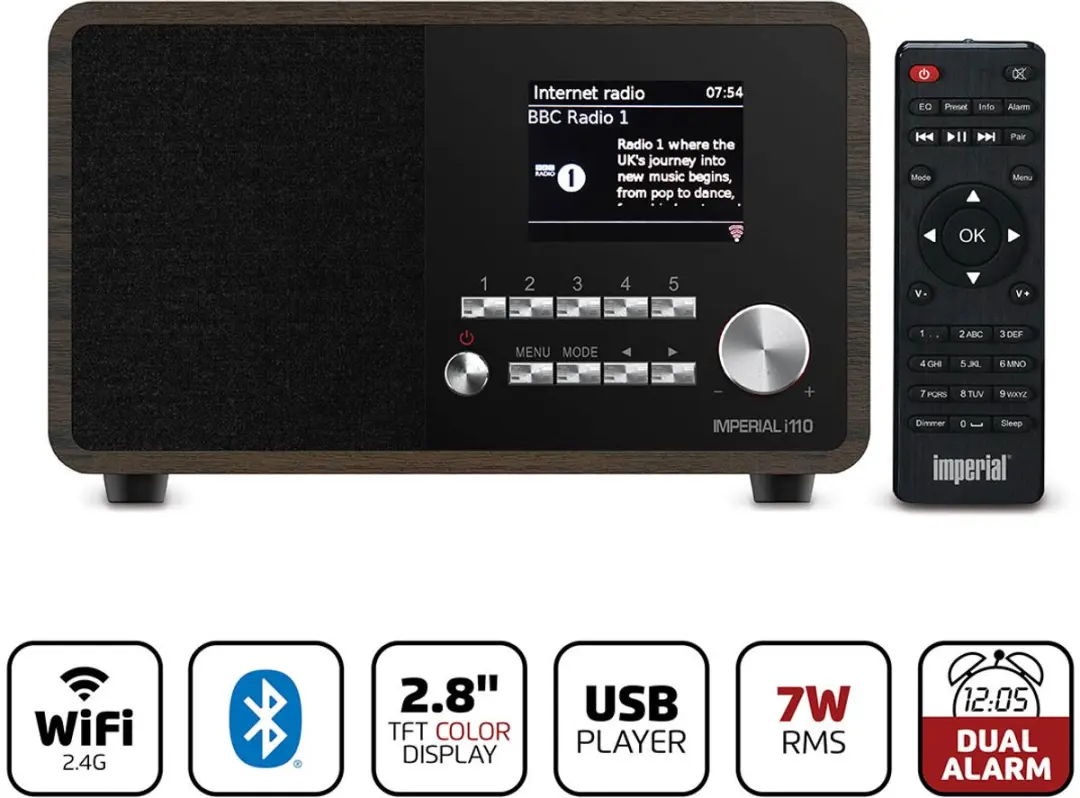 Imperial DABMAN i110 Internetradio - Hout