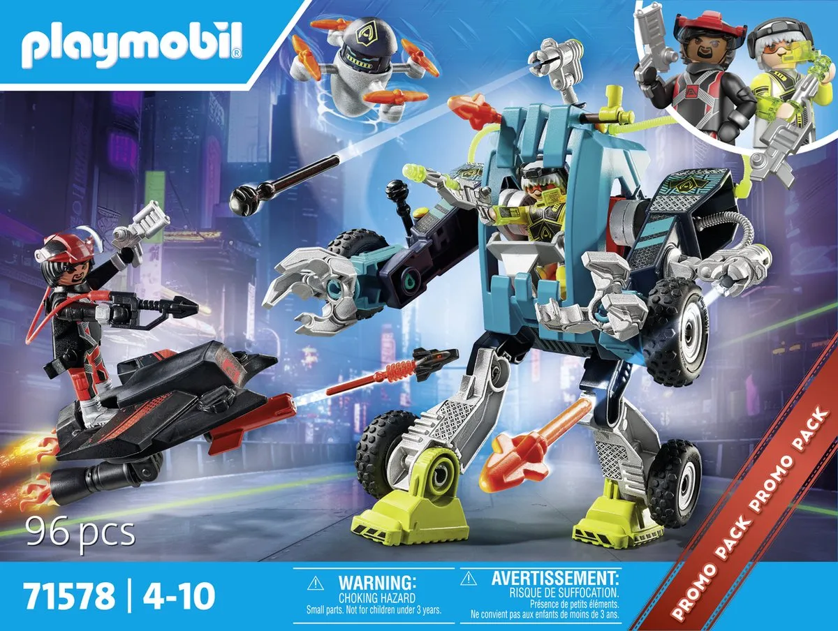 Playmobil Top Agents Robot vs. Vlieger 71578 - Multicolor - afbeelding 6 van 6