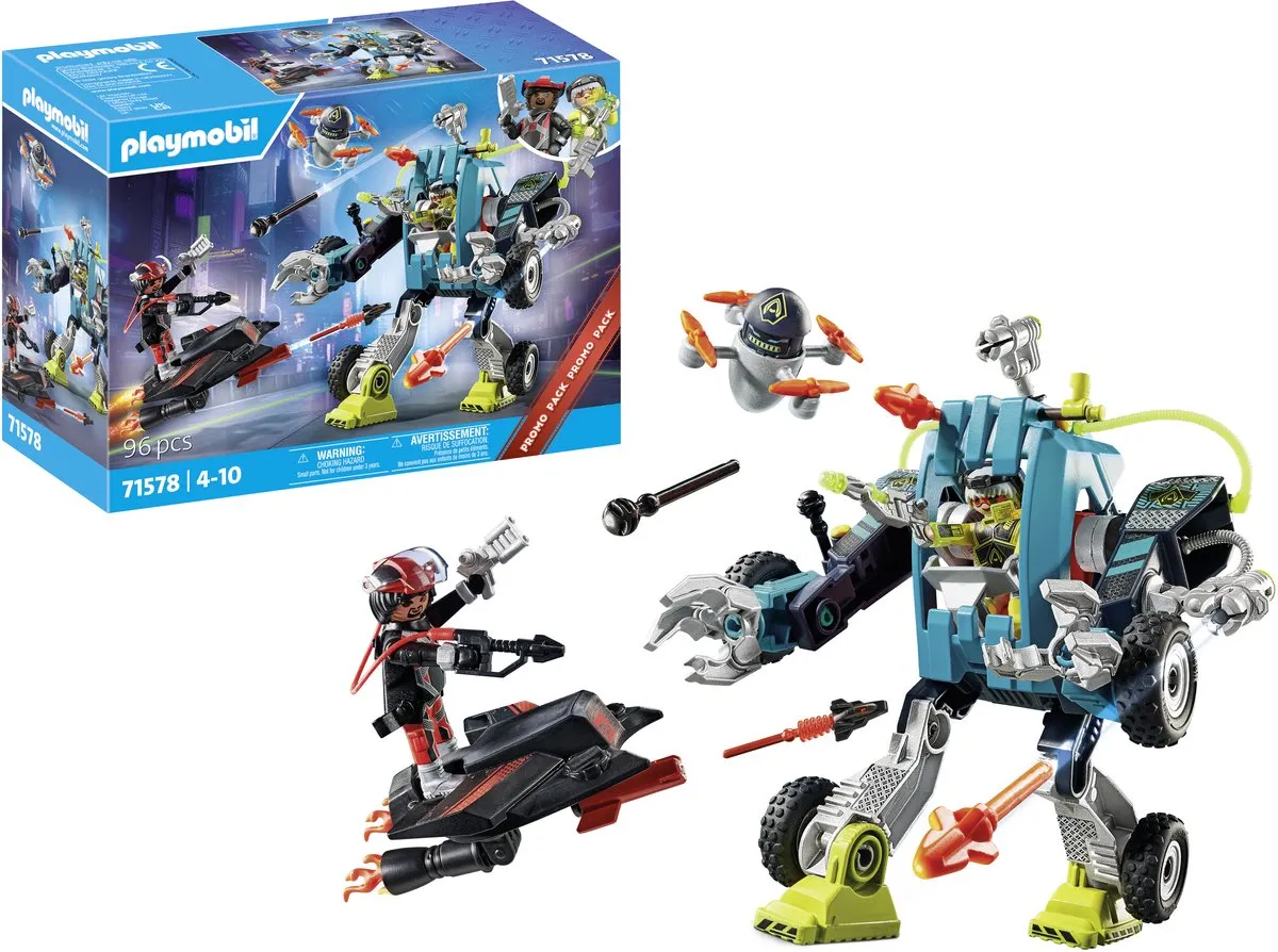 Playmobil Top Agents Robot vs. Vlieger 71578